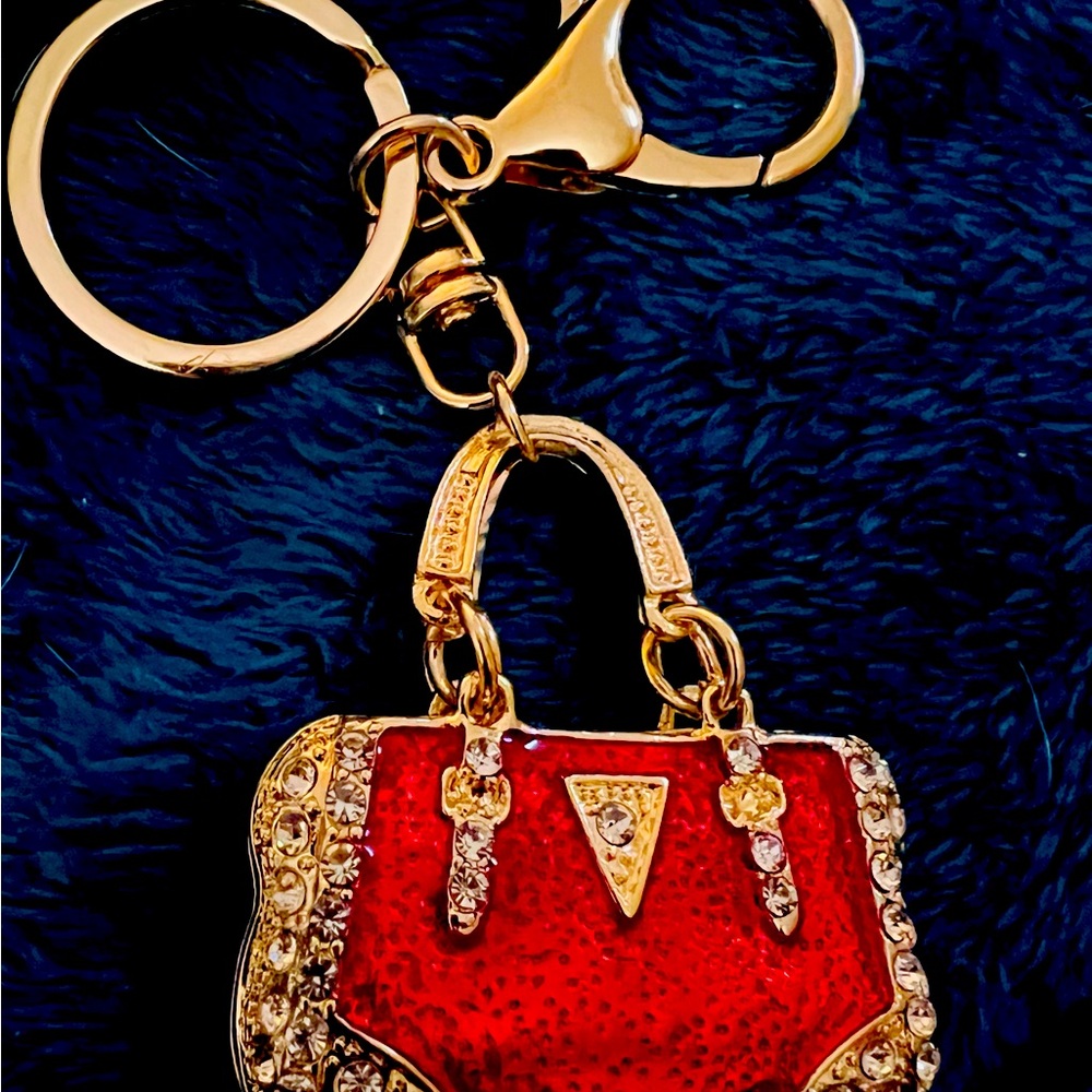Fashion purse shaped keychain or bag charm